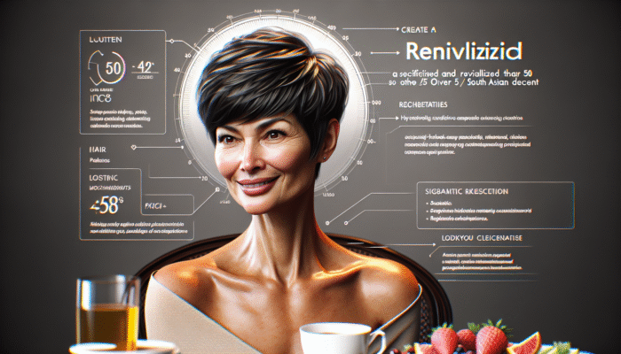 Short Hairstyles for Women Over 50: A stylish woman over 50 showcasing a classic pixie haircut, perfectly styled for a casual brunch.