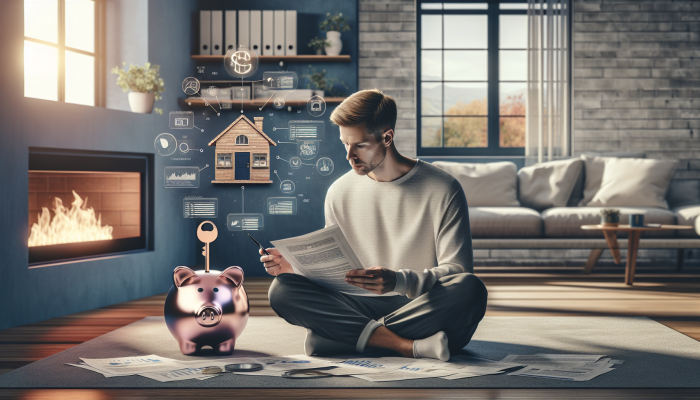 How to Consolidate Debt with Multiple Lenders: A Comprehensive Guide | DCL A homeowner reviewing financial documents at home, with symbols of equity like a house key and piggy bank.