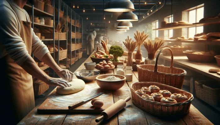 Artisan bakery known for organic ingredients, daily bread-baking, and sustainable practices, appealing to quality-conscious customers.