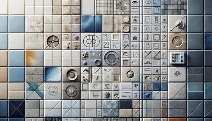 Clean, sealed tile and grout featuring a protective sheen, illustrating stain resistance and ease of maintenance.
