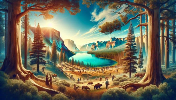 Majestic trees, sweeping vistas, and wildlife at Yellowstone and Grand Canyon on a free admission day.