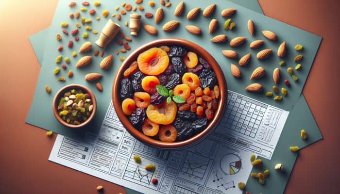 Moroccan tagine with sweet dried fruits and crunchy nuts, adding texture and flavor contrast.