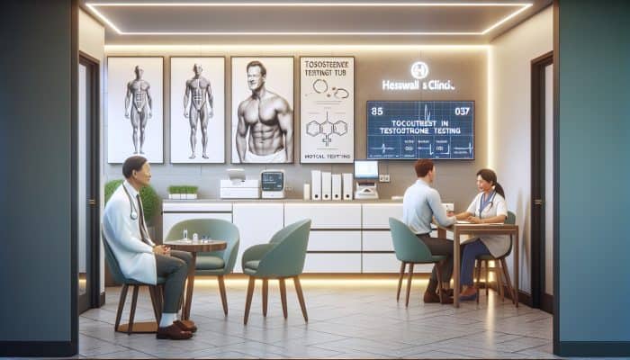 Modern Heswall clinic specializing in testosterone testing, with advanced equipment and consultation services.