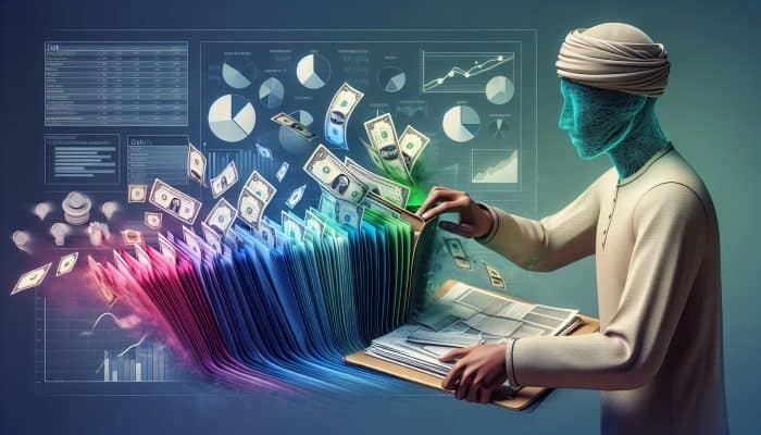 Can Debt Consolidation Boost Your Credit Fast: UK Guide | DCL Can Debt Consolidation Boost Your Credit Fast: A person organizing colorful bills into a single folder, with a chart showing savings, symbolizing debt consolidation.