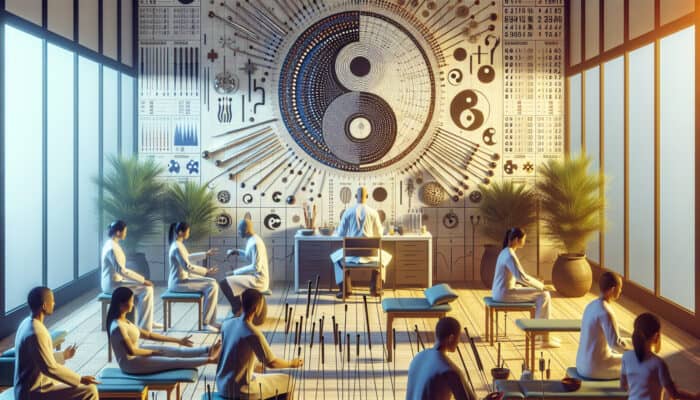 Acupuncture for Weight Management: A modern UK acupuncture clinic combining ancient Chinese and Western medical practices in a calming setting.