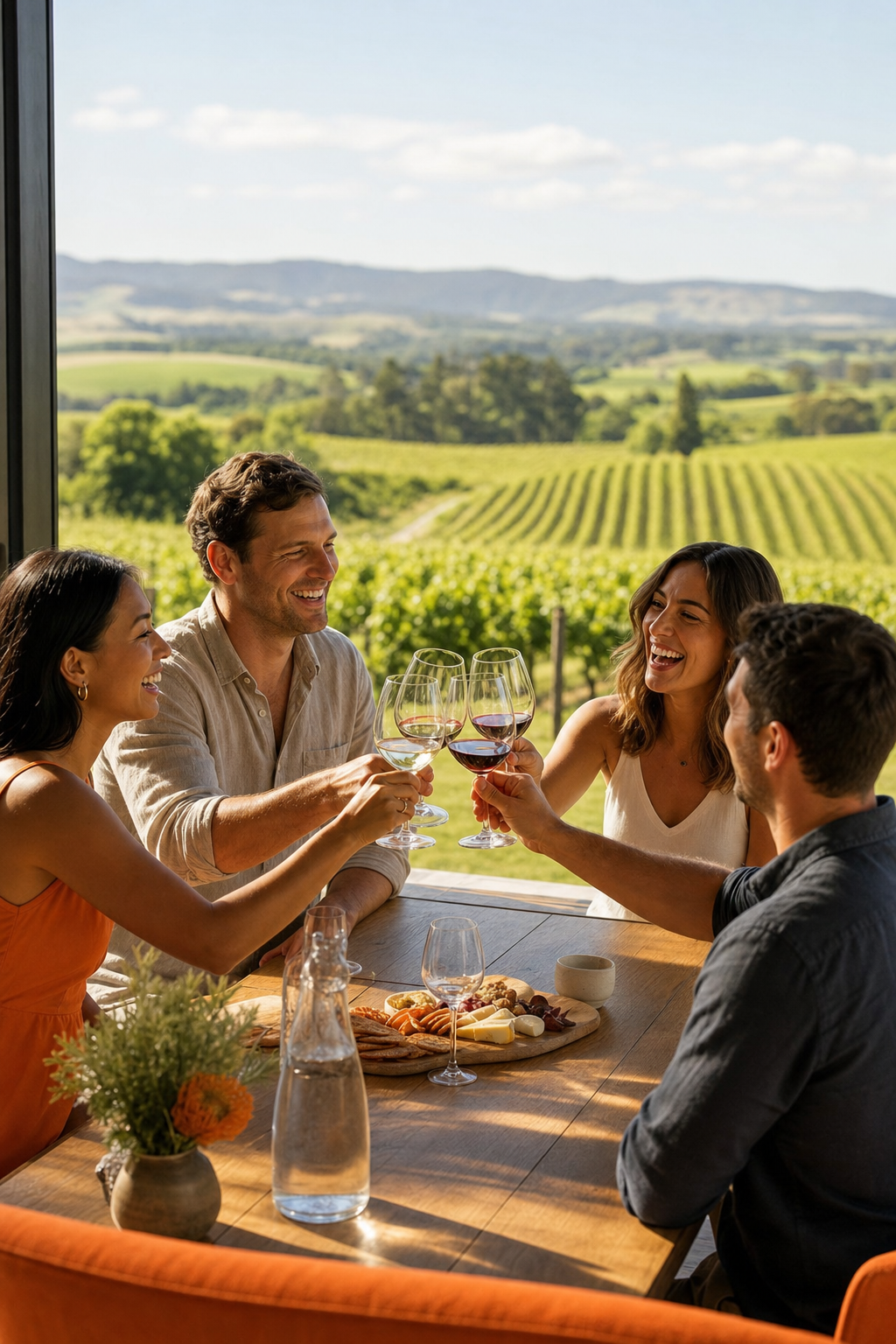 Group wine tasting day excursion Yarra Valley cellar door experience.
